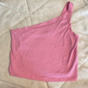 Urban one shoulder crop top.